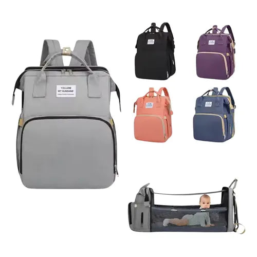 Ten mas que una pañalera con una mochila 3 en 1 para tu bebe