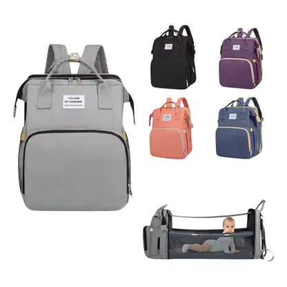 Ten mas que una pañalera con una mochila 3 en 1 para tu bebe