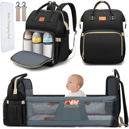 Ten mas que una pañalera con una mochila 3 en 1 para tu bebe