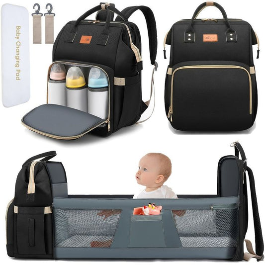 Ten mas que una pañalera con una mochila 3 en 1 para tu bebe